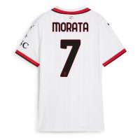 Dámy Fotbalový dres AC Milan Alvaro Morata #7 2024-25 Venkovní Krátký Rukáv